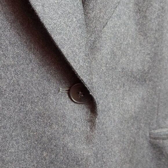 Giorgio Armani Charcoal Gray Wool Blazer Sz 12 - Picture 4 of 5